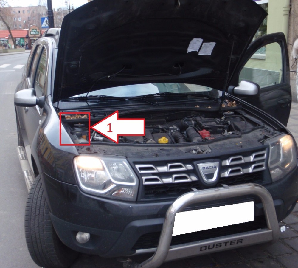 Dacia Duster (200132016) Where is VIN Number