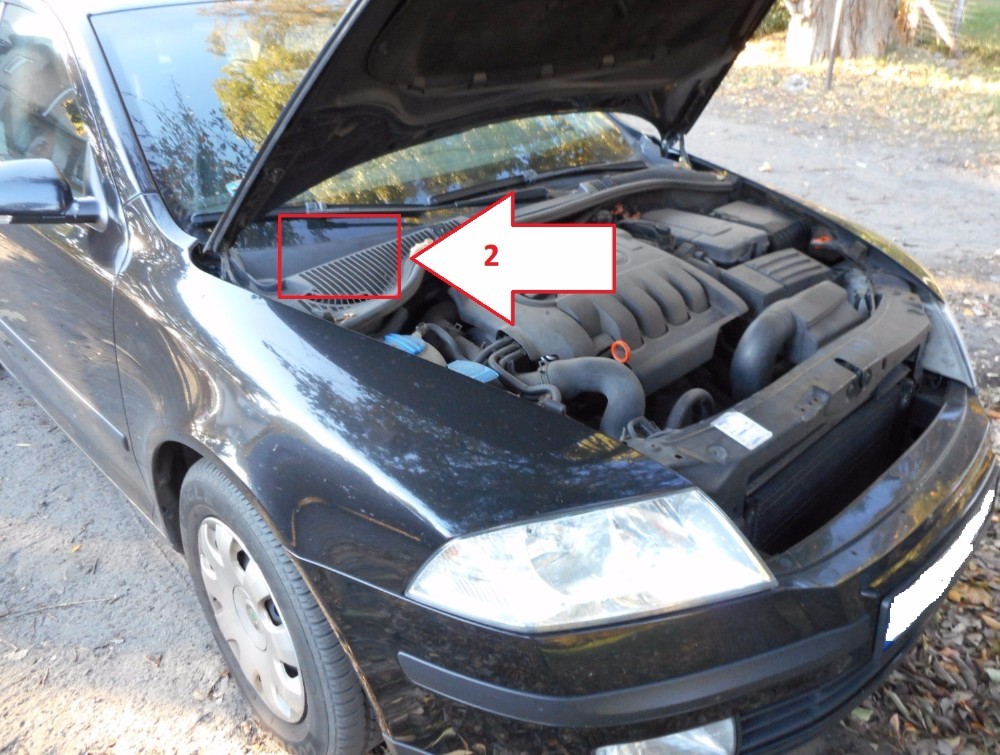 Skoda Octavia (20042008) Where is VIN Number Find Chassis Number