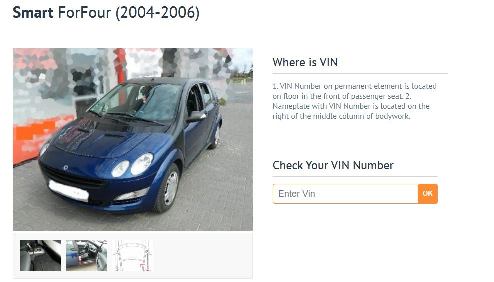 Smart how to find, decode and check the VIN number? Where is VIN