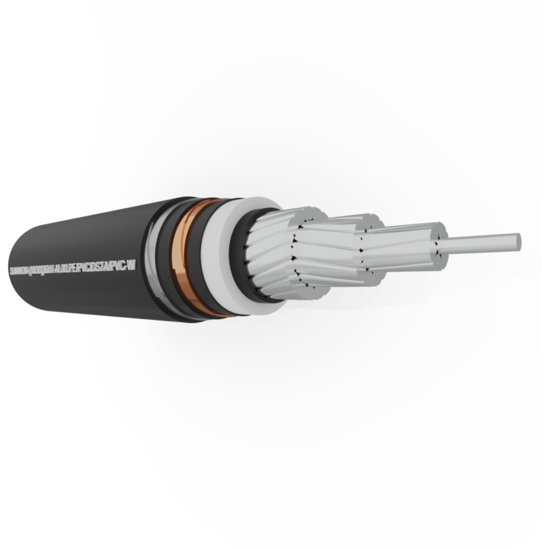 1core underground aluminum cable SUNWON18/30 (36) kVAXSV 1x