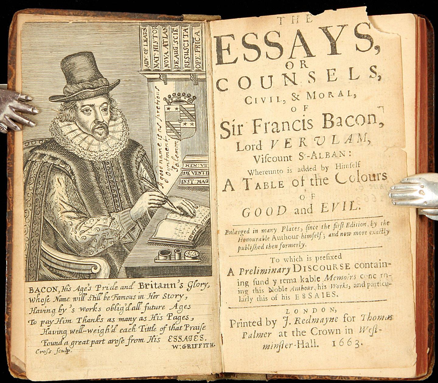FRANCIS BACON The Essays Vinaire's Blog