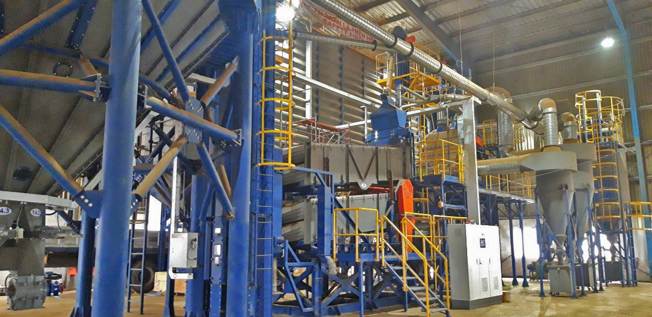 Green Coffee Cleansing System Before Roasting For Instant Coffee Plant