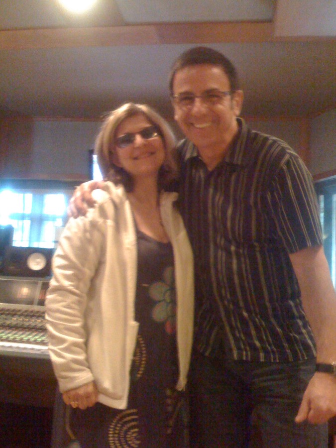 Vince with Janis Siegel recording for Manhattan Transfer's CD "The(028)