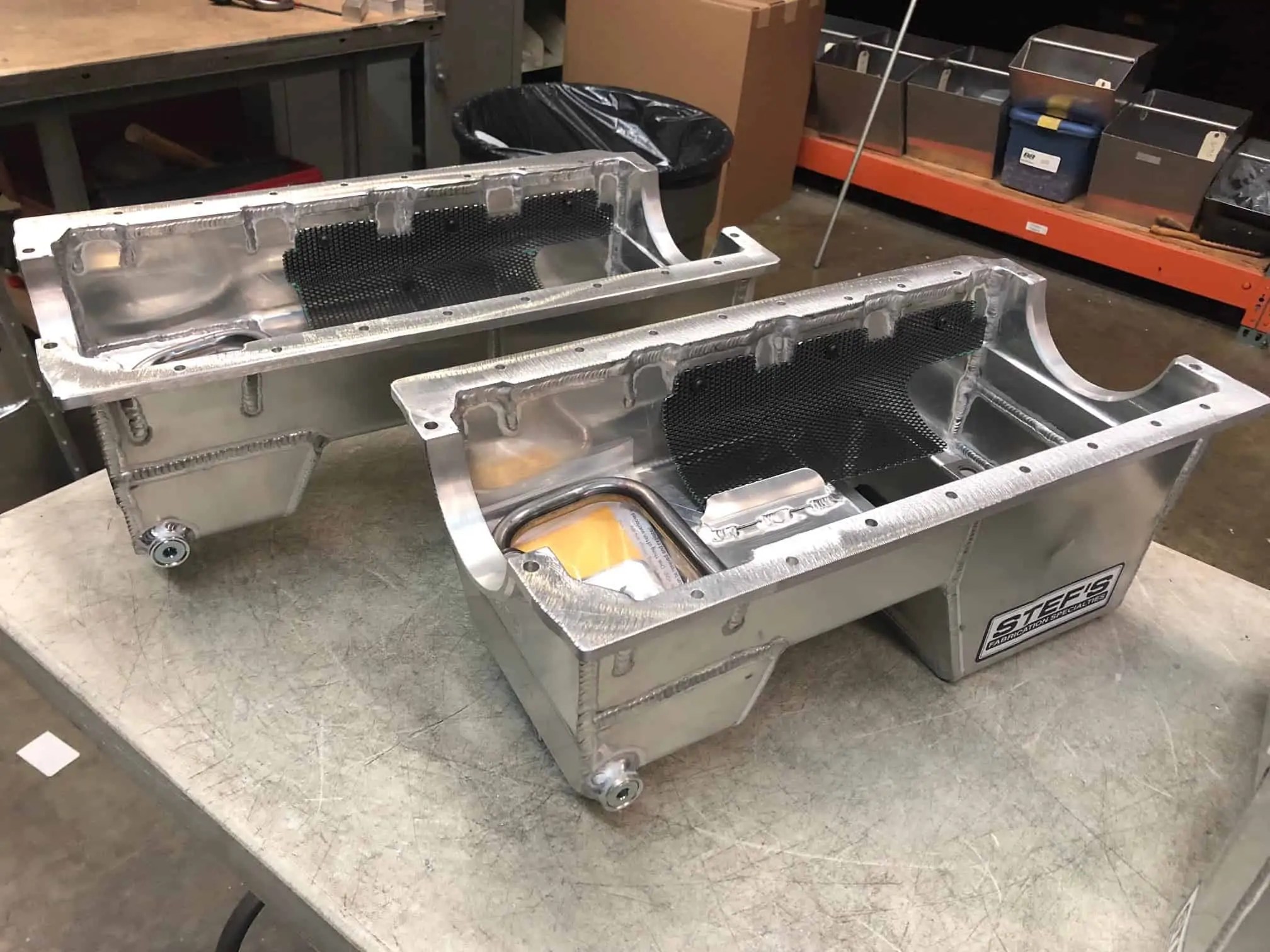 302 Small Block Ford Fabricated Aluminum Dual Sump Oil Pans VR1059