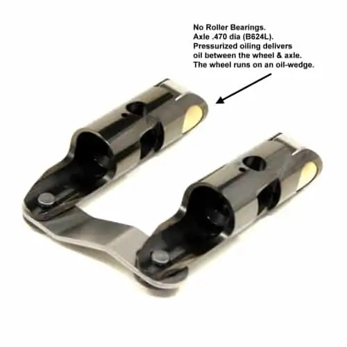 Morel BBC .842" OD Black Mamba Solid Roller Lifters