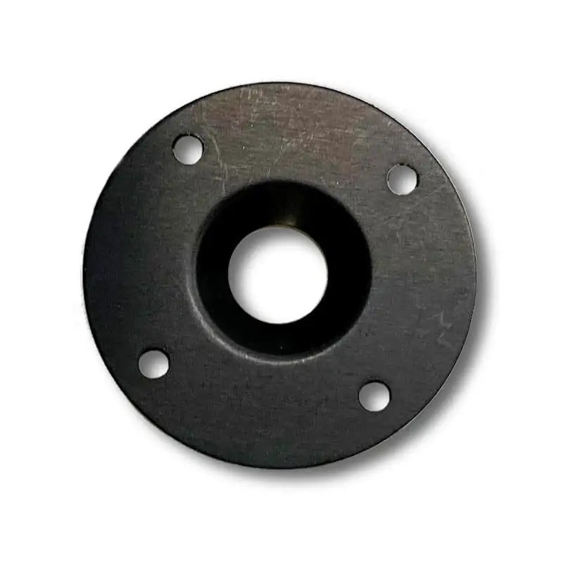 Black Round Panel Doubler Plate for 6 Flush Quarter Turn Dzus Fasteners