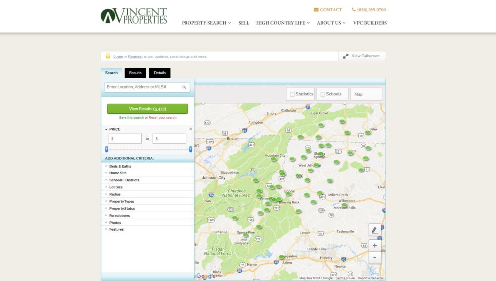mapping Berkshire Hathaway HomeServices Vincent Properties