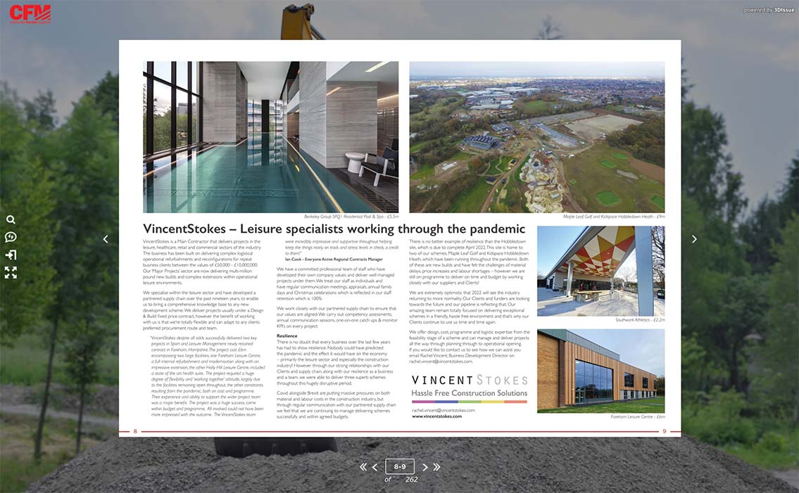 Vincent Stokes Leisure specialists working through the pandemic