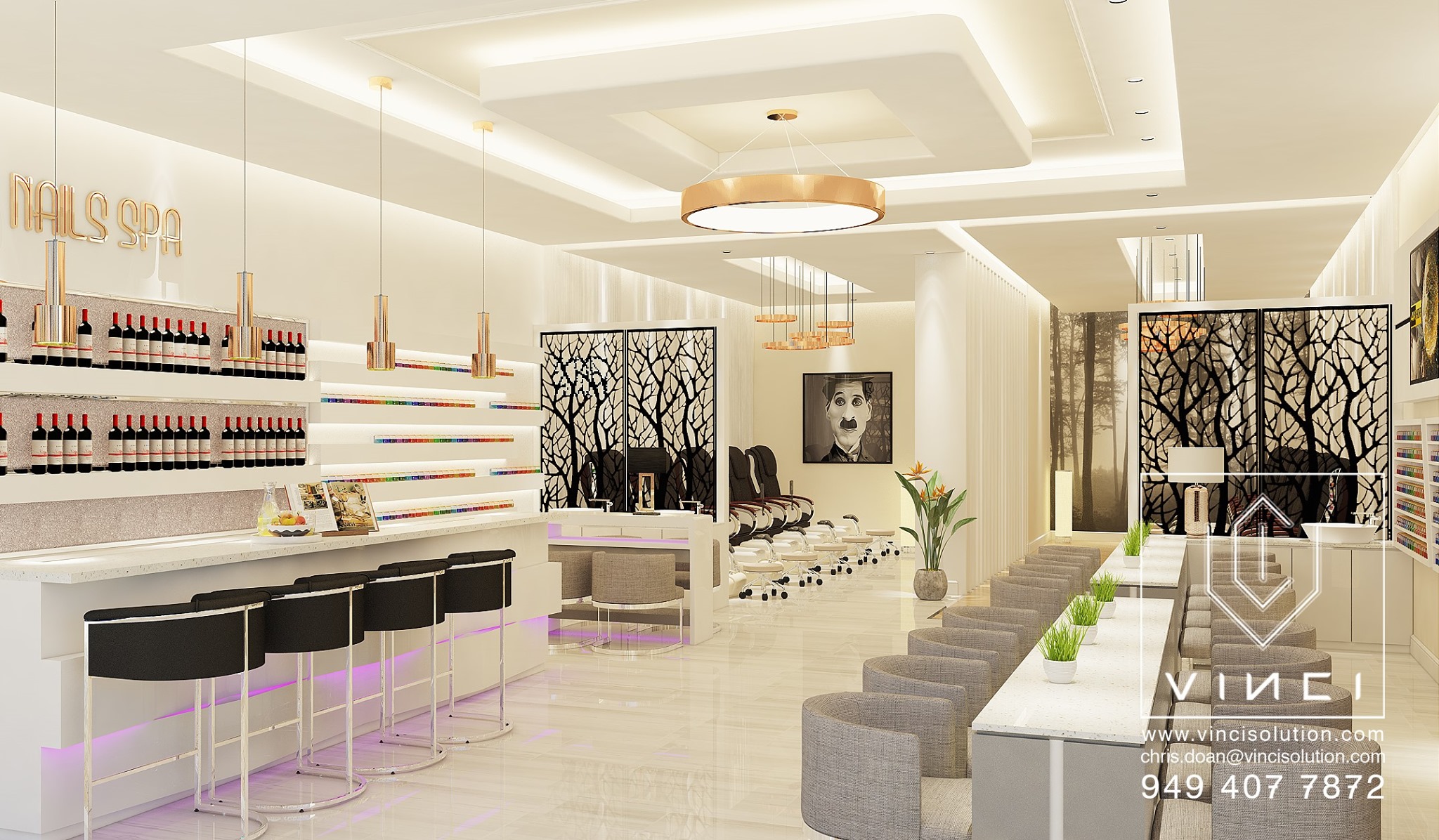 Nail Spas/ Lounges VINCI SOLUTION INC