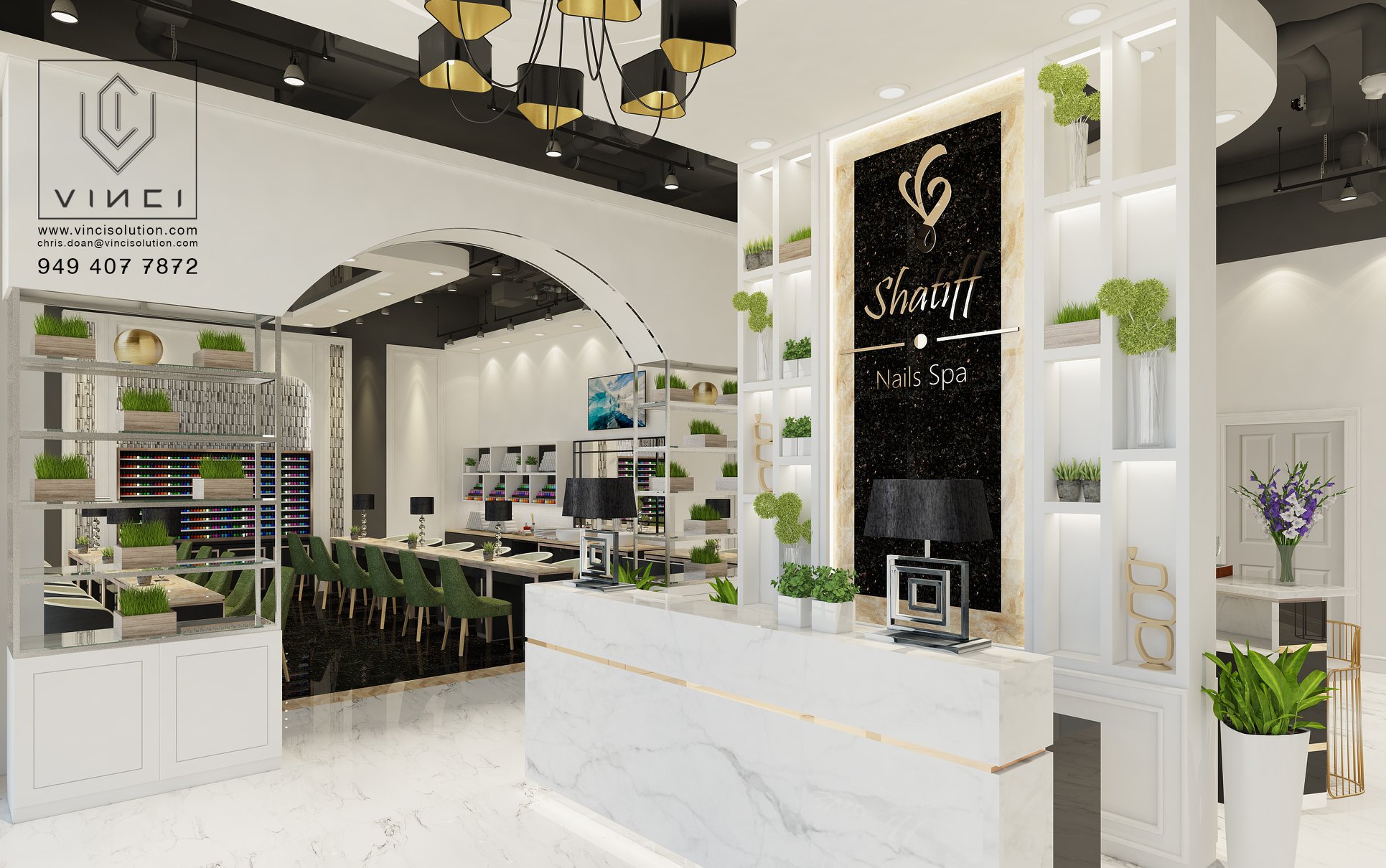 Nail Spas/ Lounges VINCI SOLUTION INC