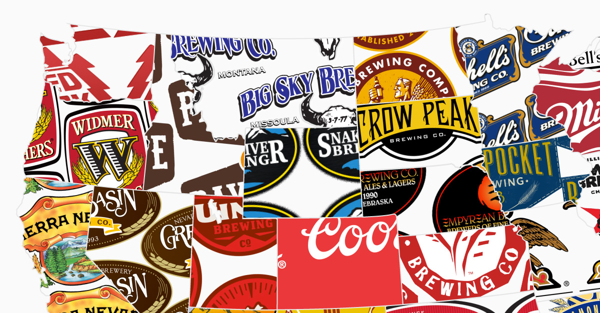 MAP The Biggest Brewery In Every State In America VinePair