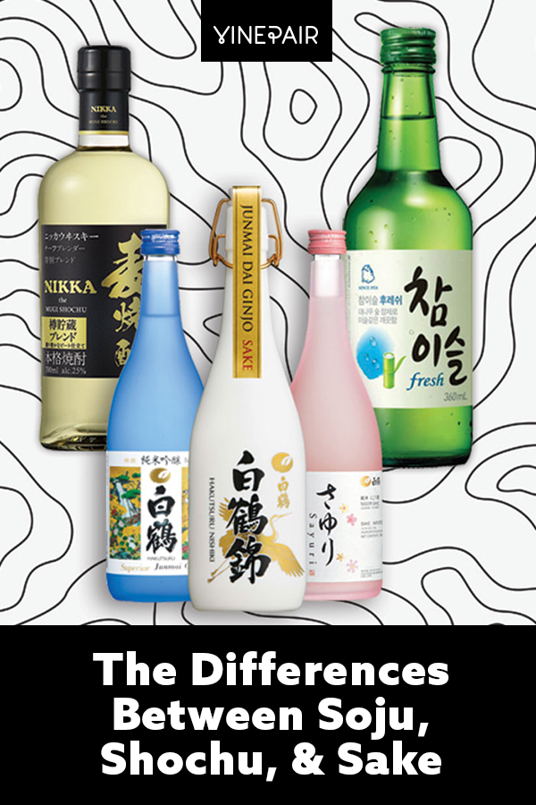 The Differences Between Soju, Shochu, and Sake, Explained VinePair