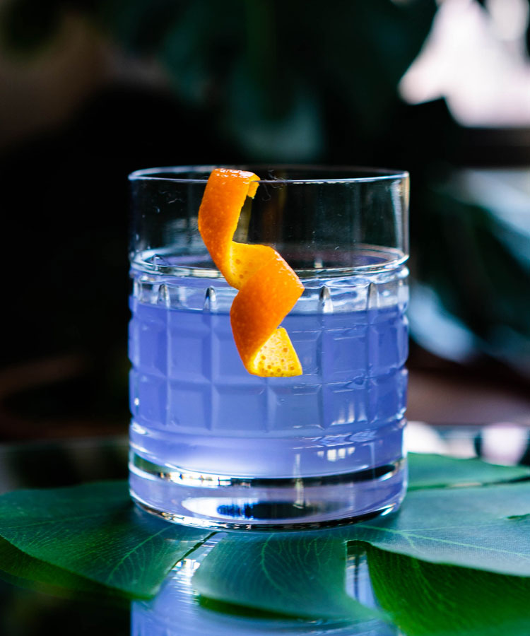 butterfly pea flower cocktail gin Pamila Isaacs