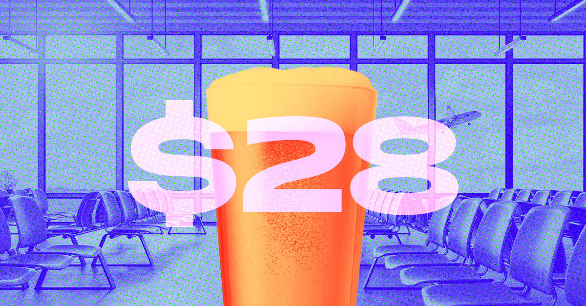 Tweet Showing 28 Beer at LaGuardia Airport Sparks Outrage VinePair