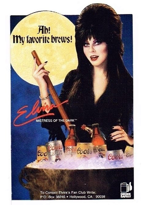 Elvira's Short, Sexy Stint as Coors Light's Halloween Queen VinePair