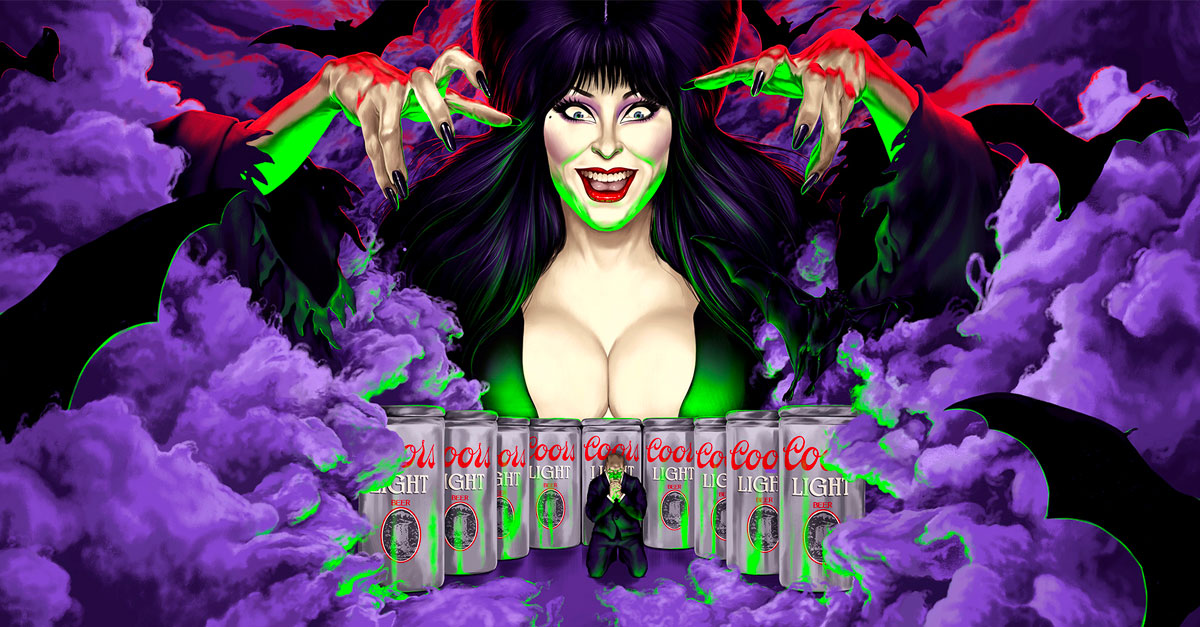 Elvira's Short, Sexy Stint as Coors Light's Halloween Queen VinePair