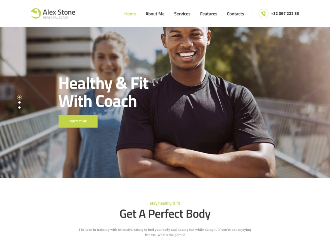 health and fit with coach
