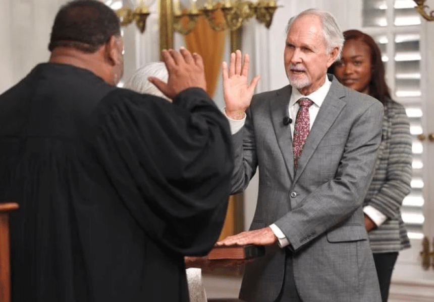 News From the Virgin Islands Gordon Rhea takes oath of office to head