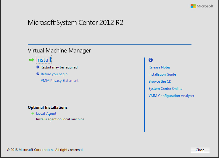 Installing System Center VMM 2012 R2 vInfrastructure Blog