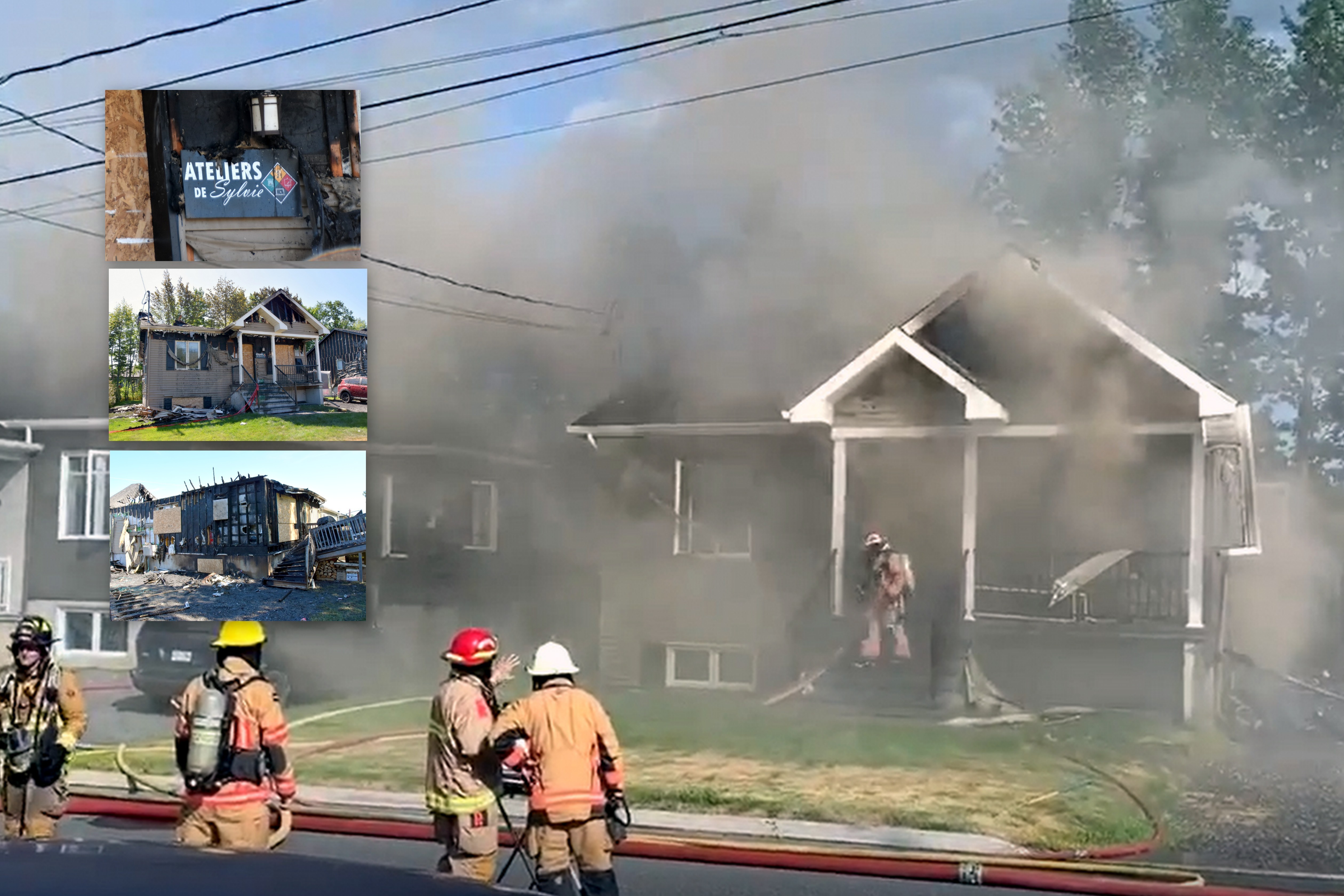 Un incendie a complètement détruit une résidence de la rue du Tressot à