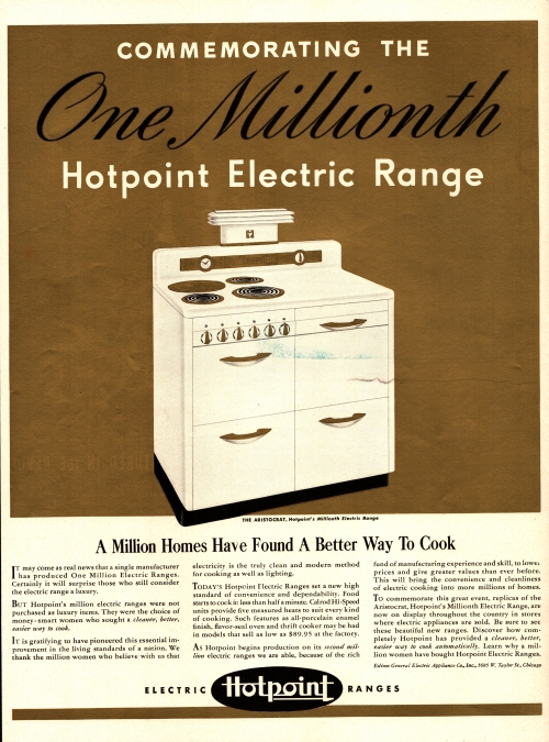 Hotpoint Electric Ranges Ad 1941 Vintage Ads and Stuff