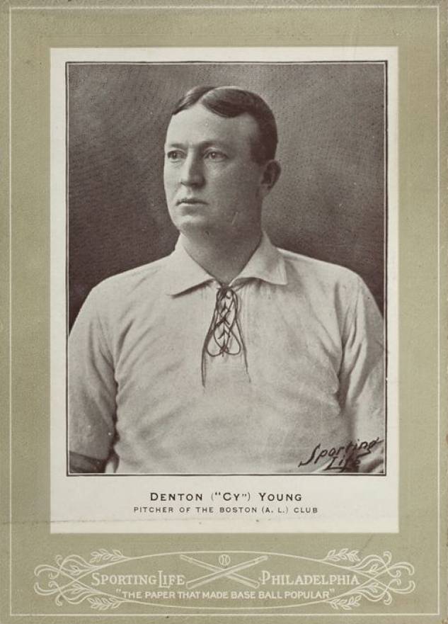 1902 Sporting Life Denton ("Cy") Young 715b Baseball VCP