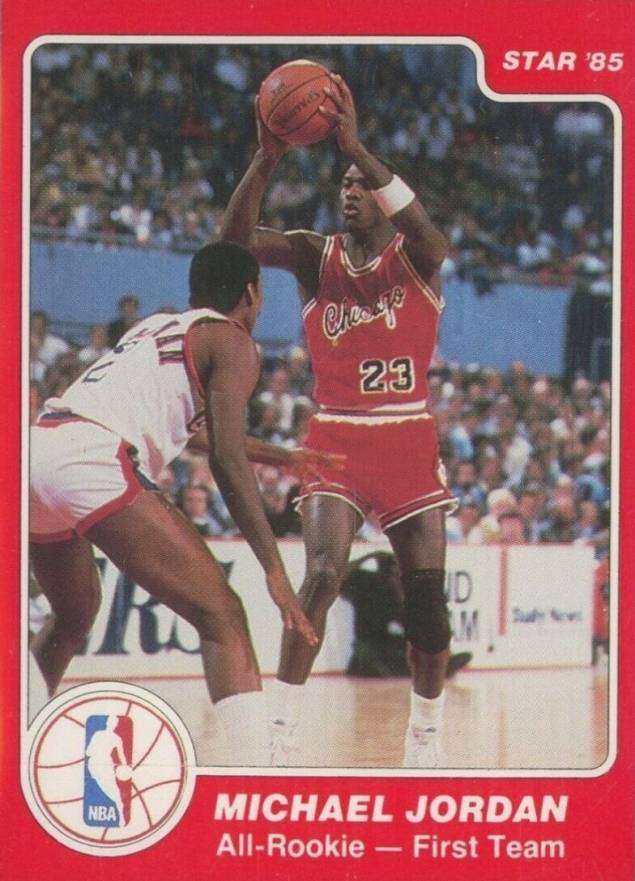 1985 Star AllRookie Team Michael Jordan 2 Basketball VCP Price Guide