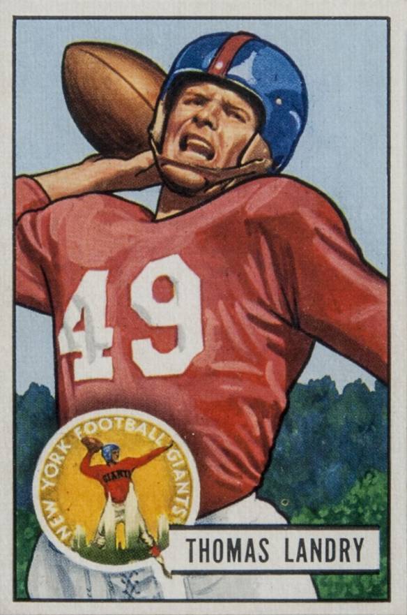 1951 Bowman Tom Landry 20 Football VCP Price Guide