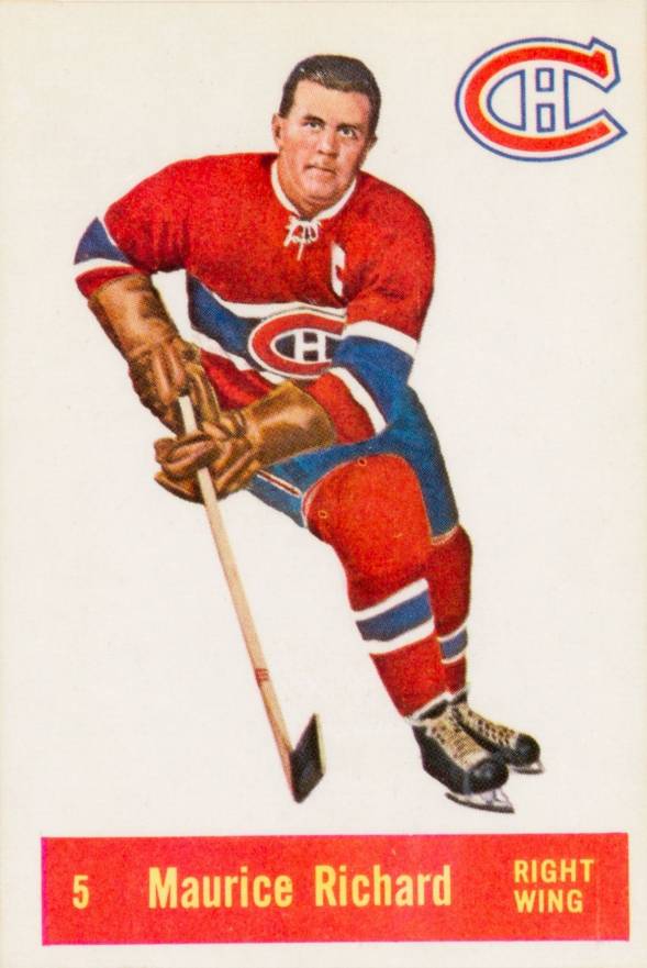 1957 Parkhurst Maurice Richard 5r Hockey VCP Price Guide
