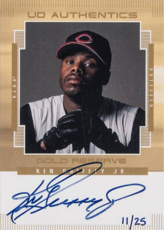 2000 Upper Deck Gold Reserve UD Authentics Ken Griffey Jr. GKG Baseball VCP Price Guide
