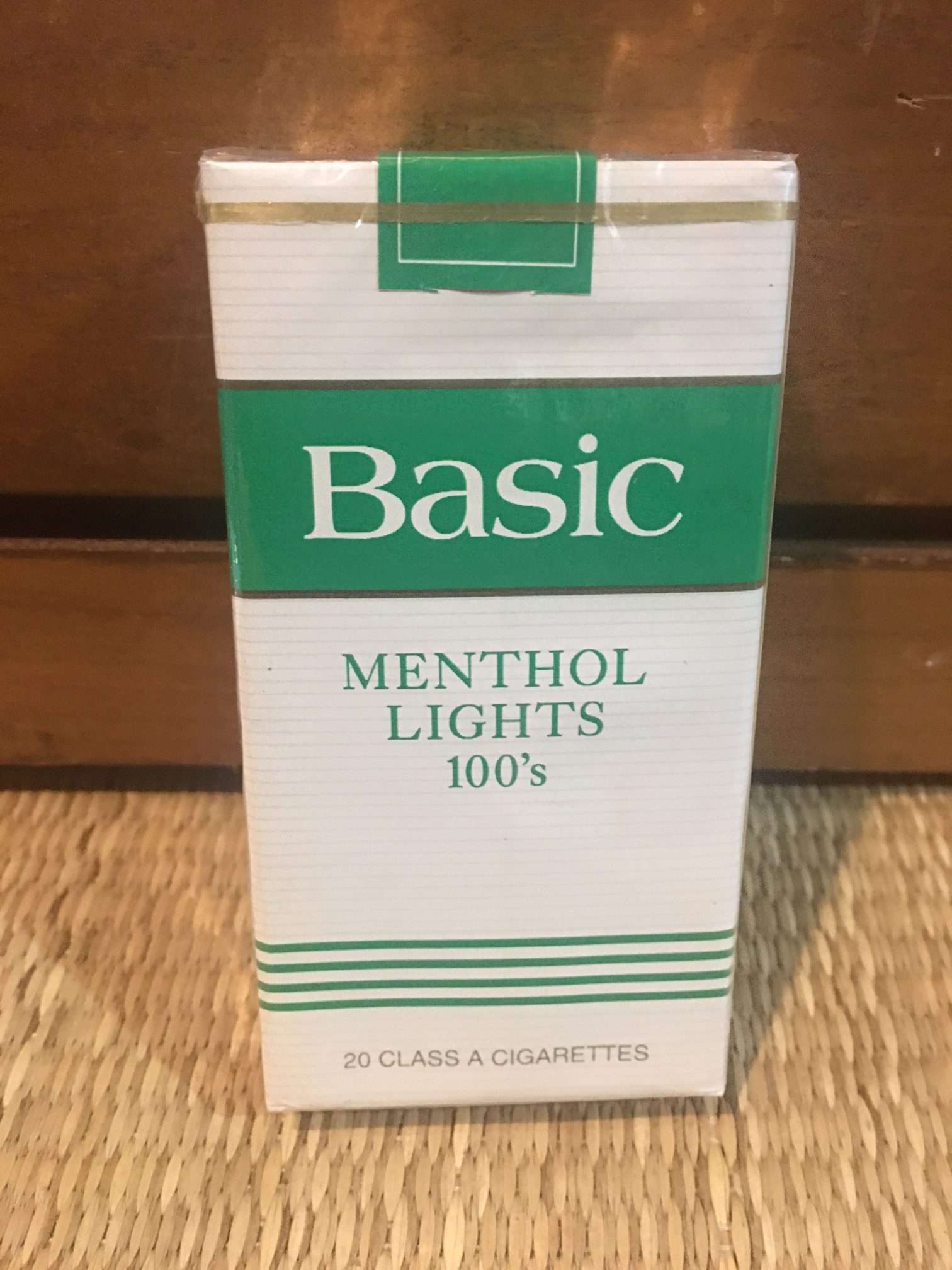 Basic Menthol Lights 100’s Cigarette Soft Pack! Danly's Vintage