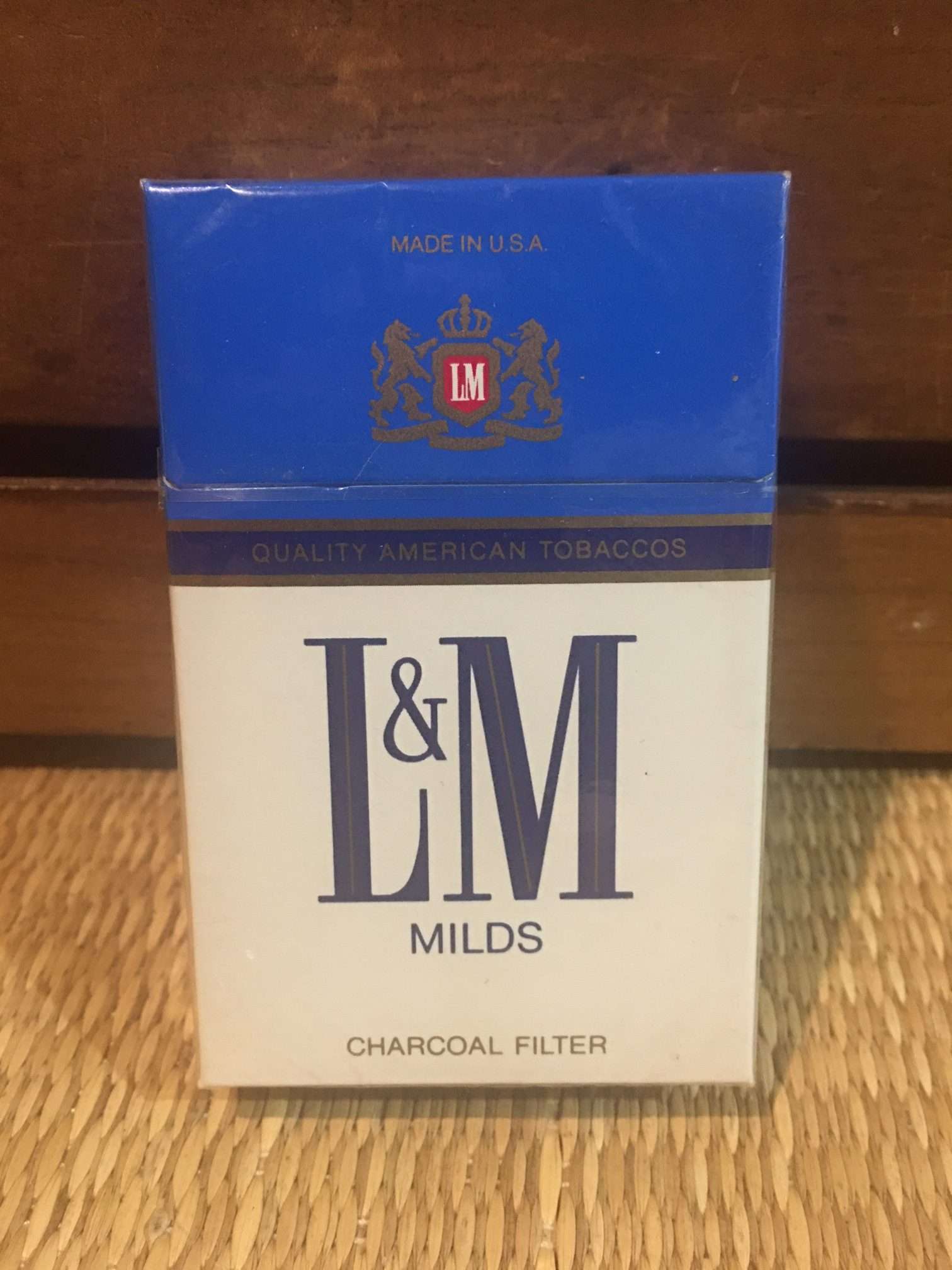 L&M Milds Charcoal Filter Cigarette Hard Pack! Sold in Japan! Danly's