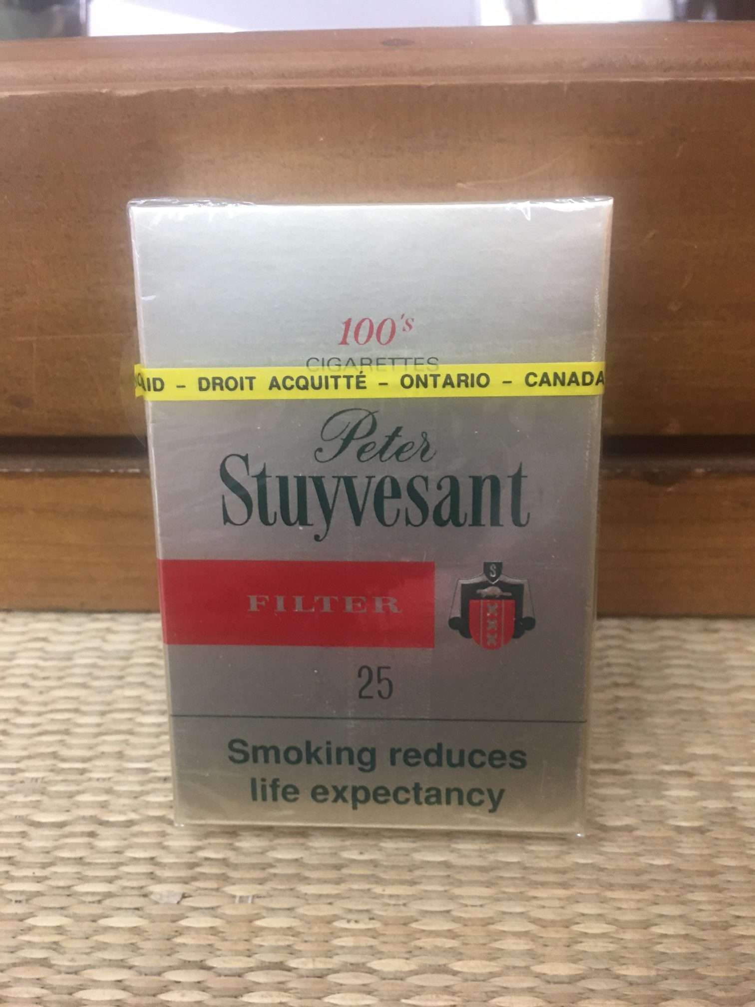 Peter Stuyvesant King Size 100’s Cigarette Hard Pack! Made in Canada! Danly's Vintage