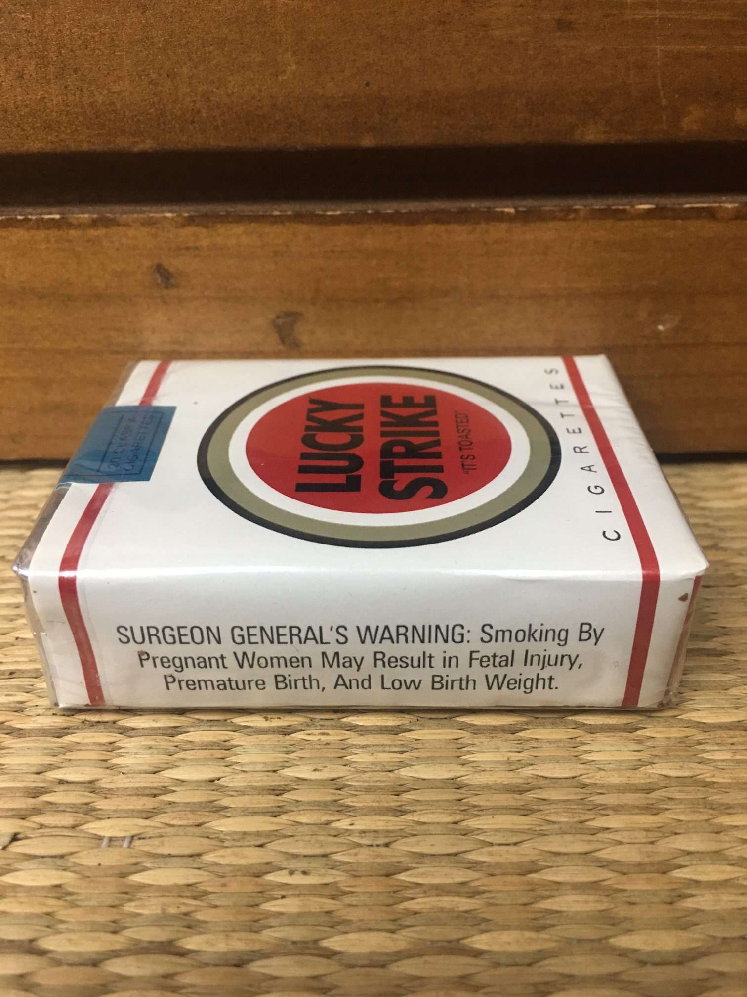 Lucky Strike Cigarette Soft Pack by the RJ Reynolds Tobacco Company! It