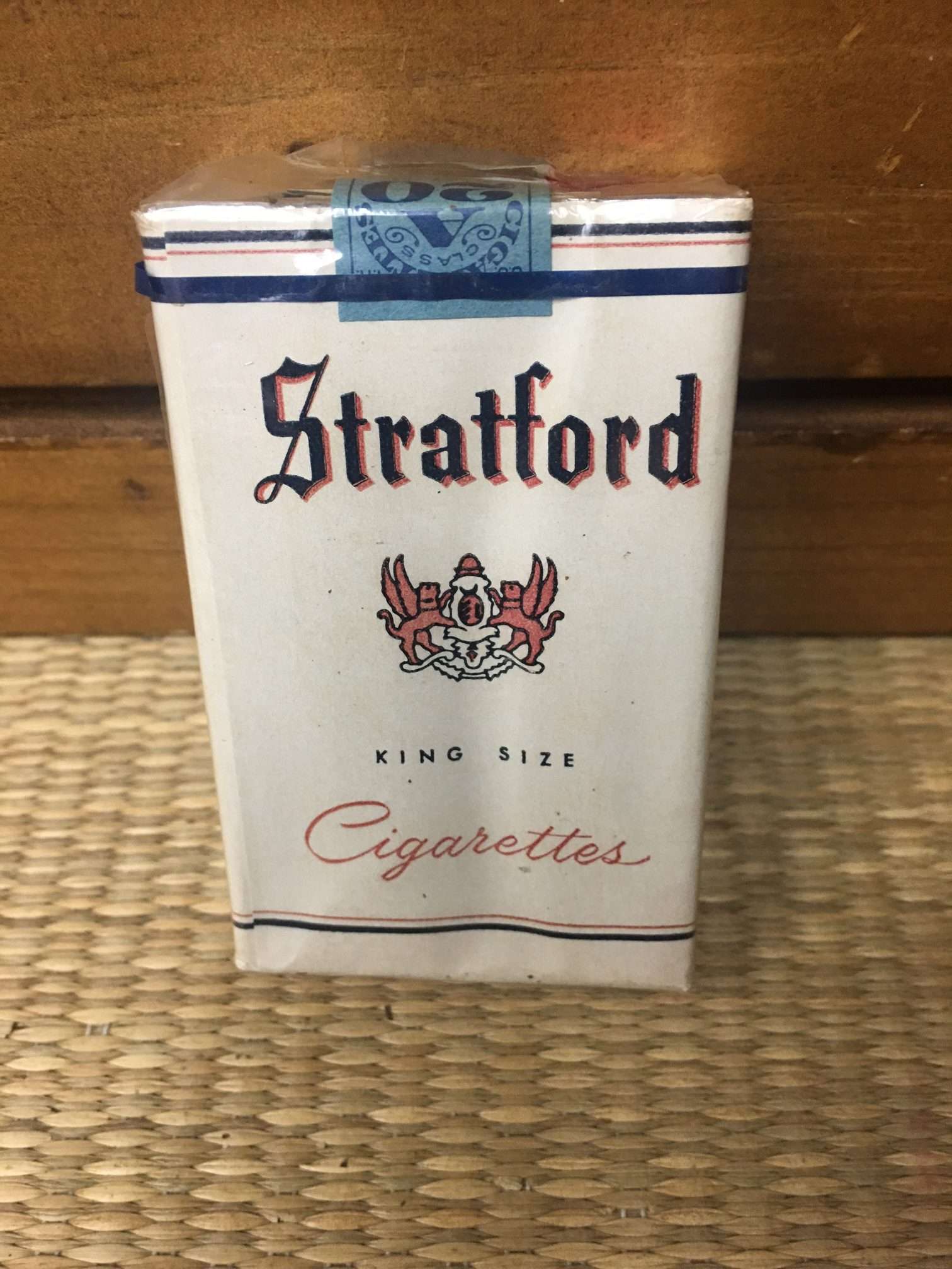 1956 Stratford King Size Cigarette Soft Pack by United States Tobacco Company! Danly's Vintage