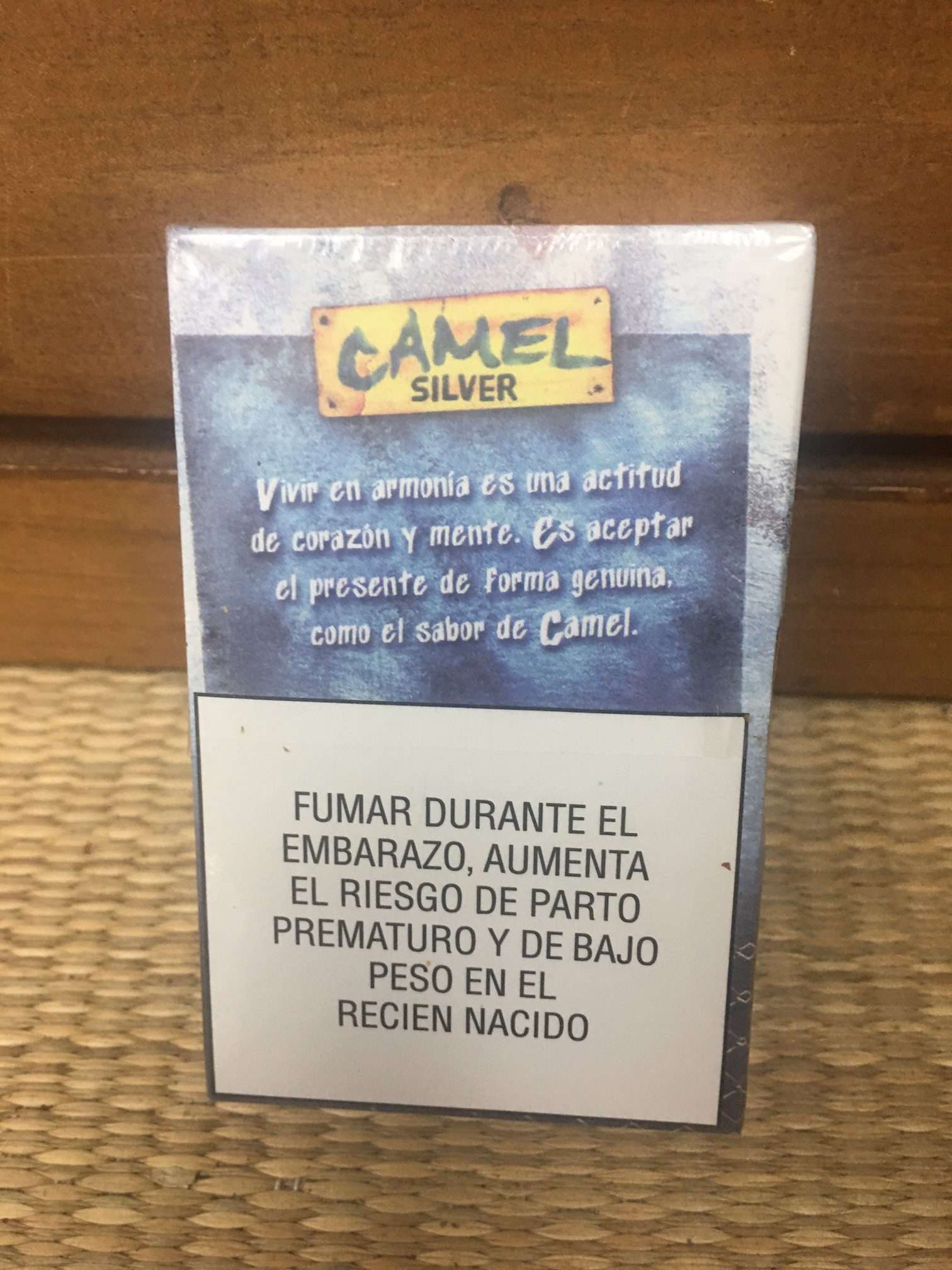 2010 Camel Silver Peace Cigarette Hard Slide Box! Made In Mexico