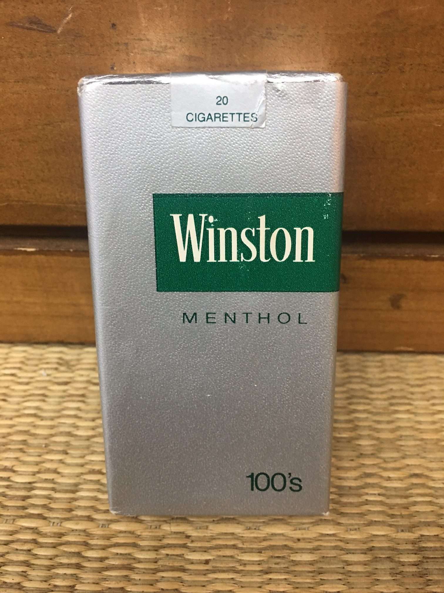 1970’s Winston Menthol 100’s Cigarette Soft Pack by the RJ Reynolds