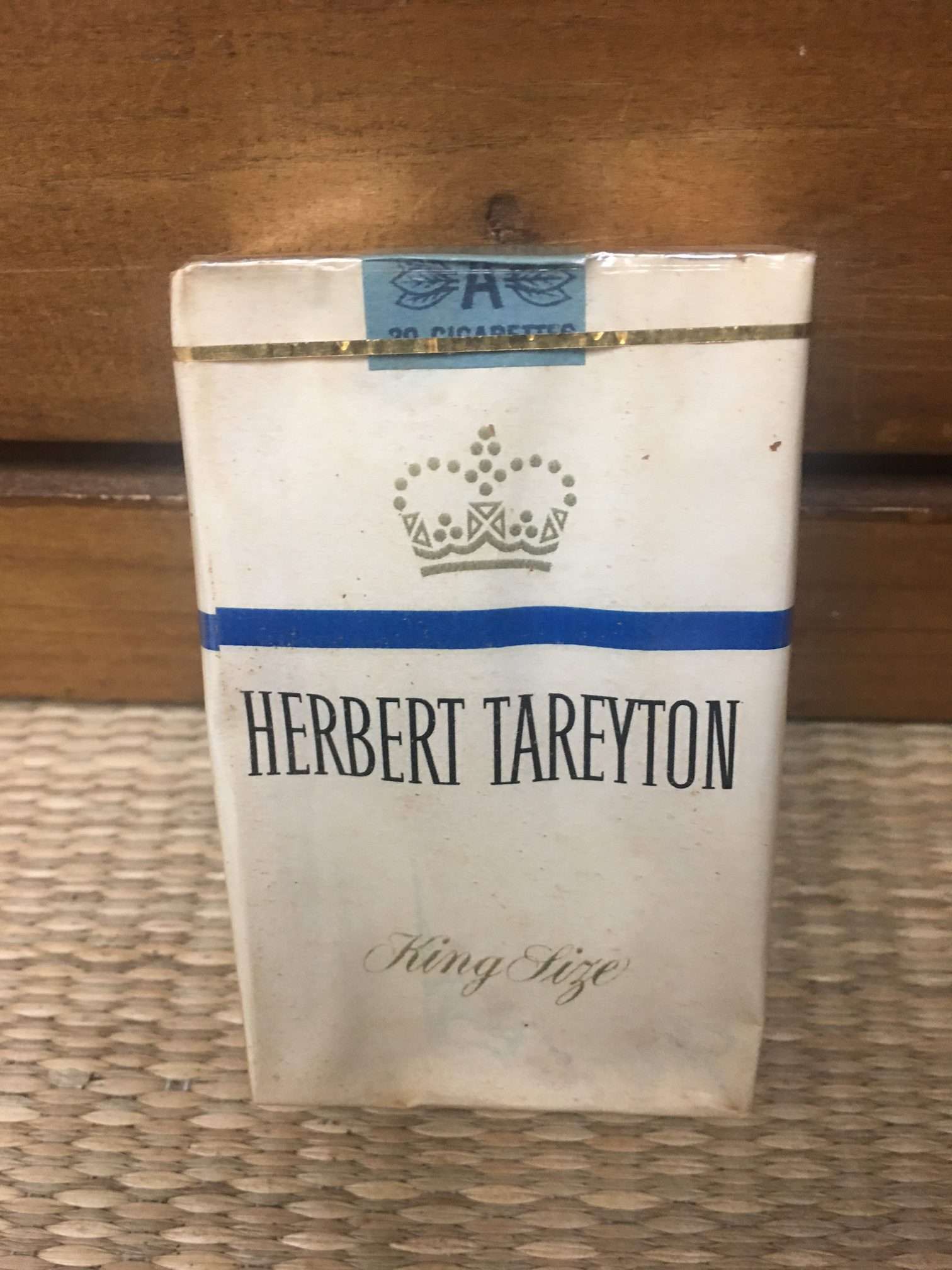 1960’s Herbert Tareyton King Size Cigarette Soft Pack by the American