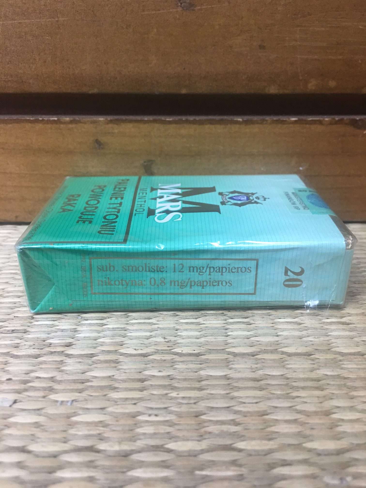 Mars M Menthol Cigarette Soft Pack! Made in Poland! Danly's Vintage Cigarette Packs For Collectors
