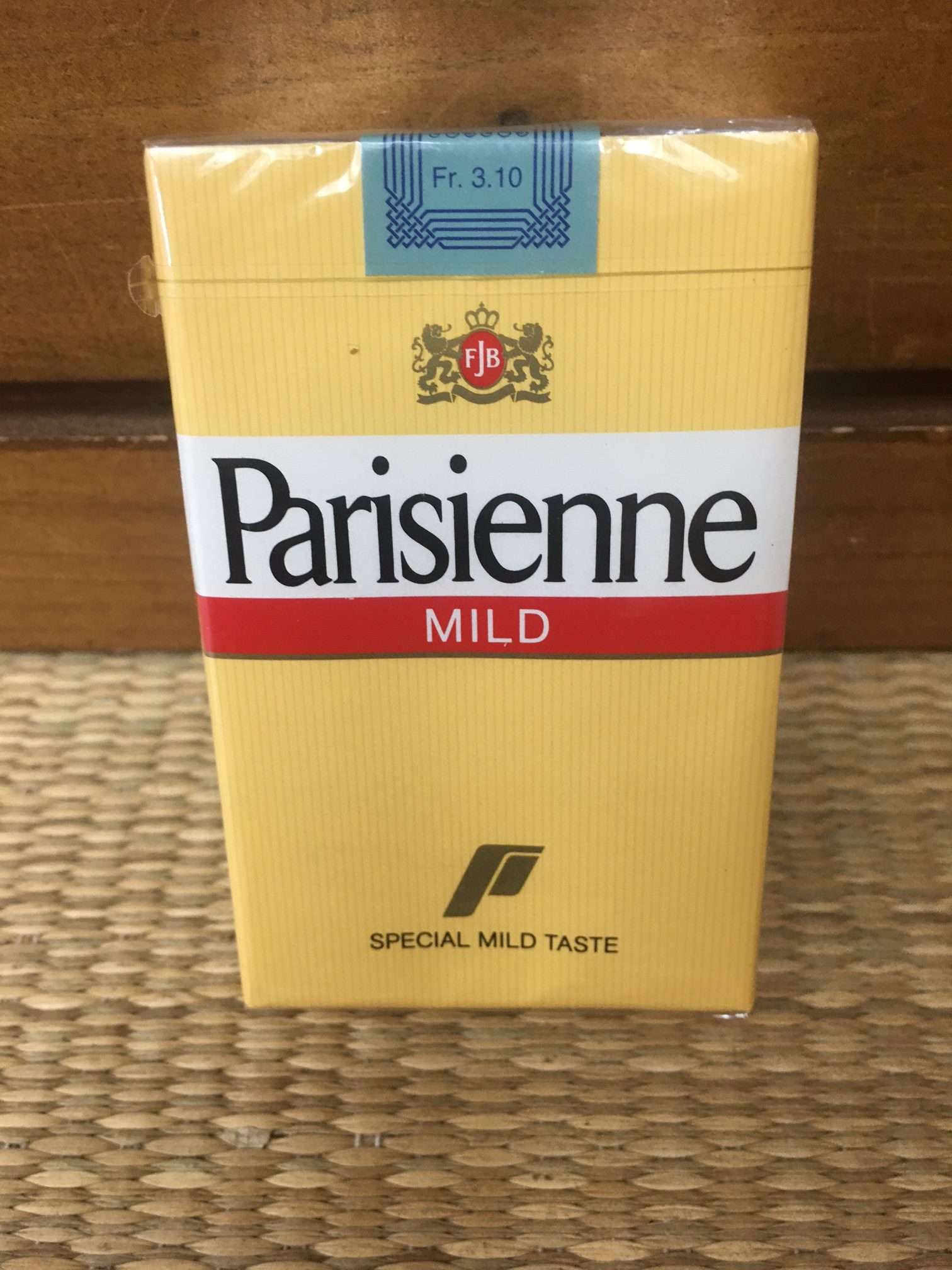 Parisienne Mild Cigarettes Soft Pack! Made in Switzerland by F.J. Burrus! Danly's Vintage