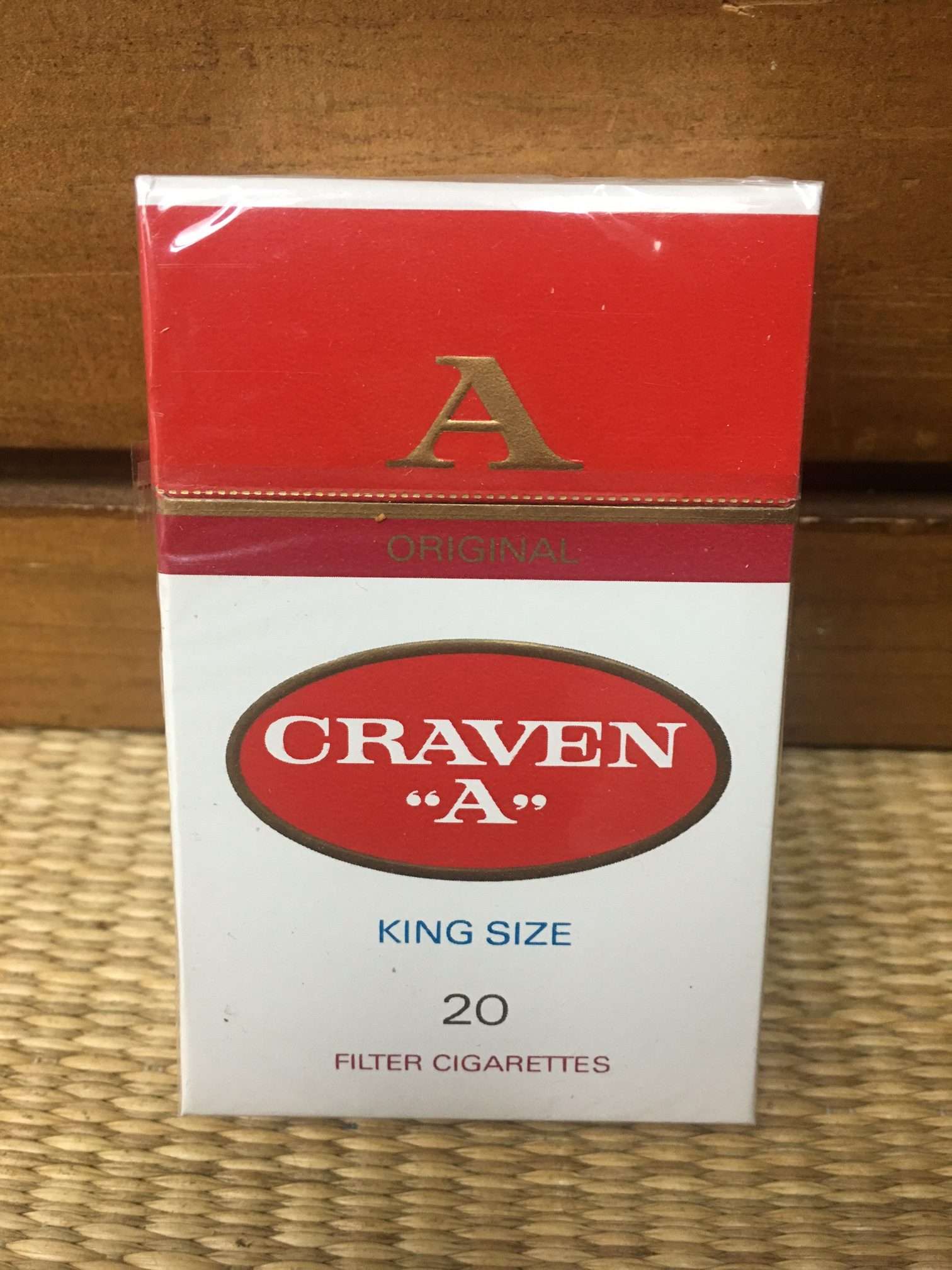Craven “A” King Size Filter Cigarette Hard Pack from the House of Craven Toronto Canada! Danly