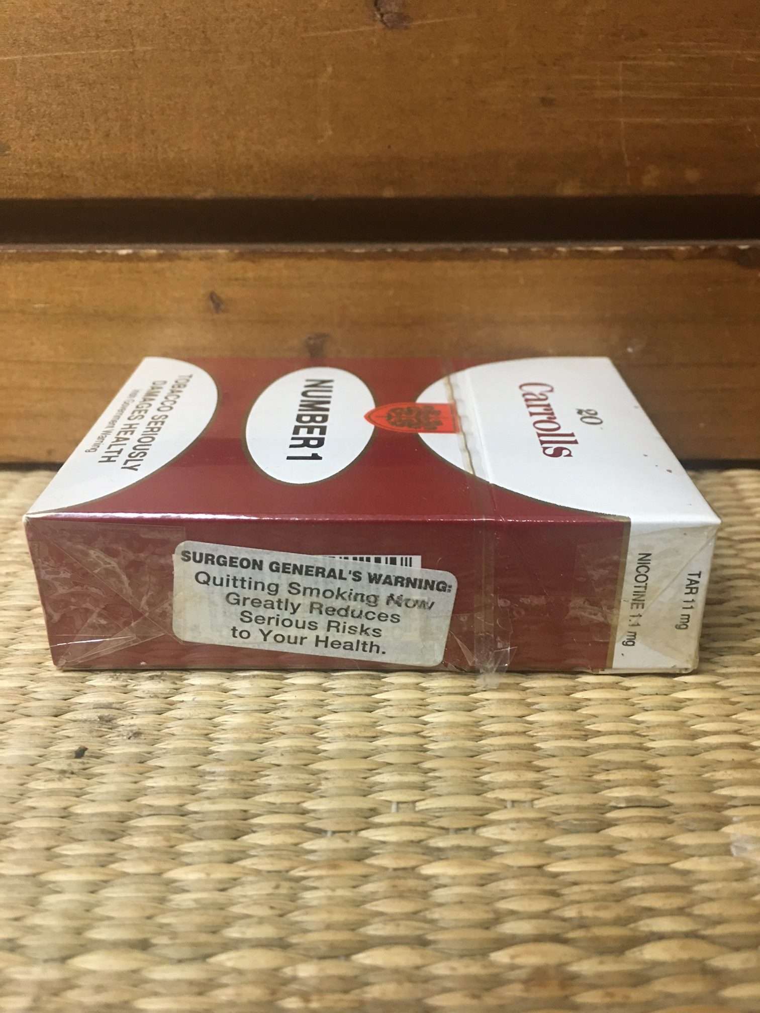 Carrolls Number 1 Cigarette Hard Pack! Made in Ireland! Danly's
