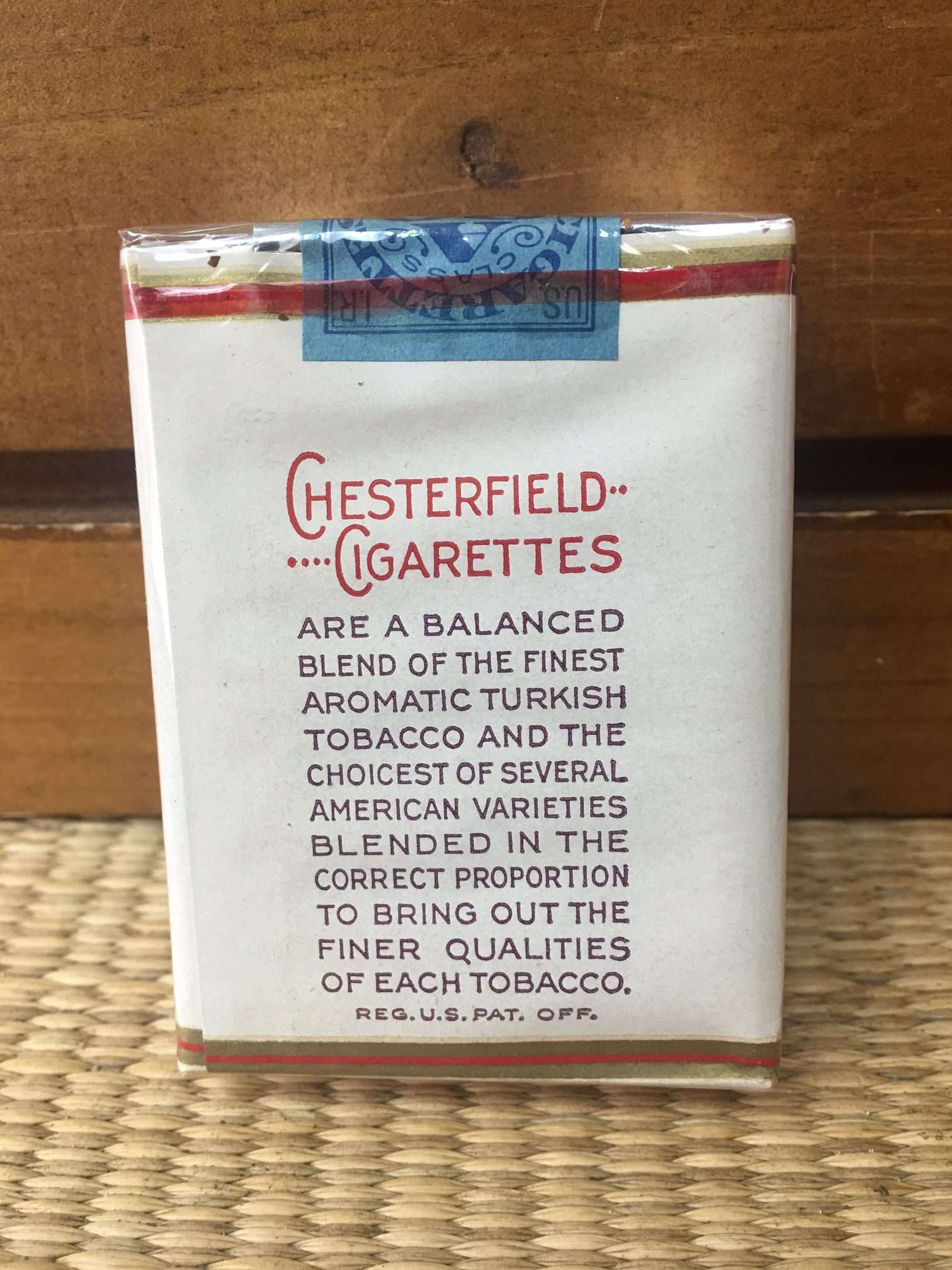 1946 Chesterfield Cigarette Soft Pack! Liggett & Myers Inc. Danly's