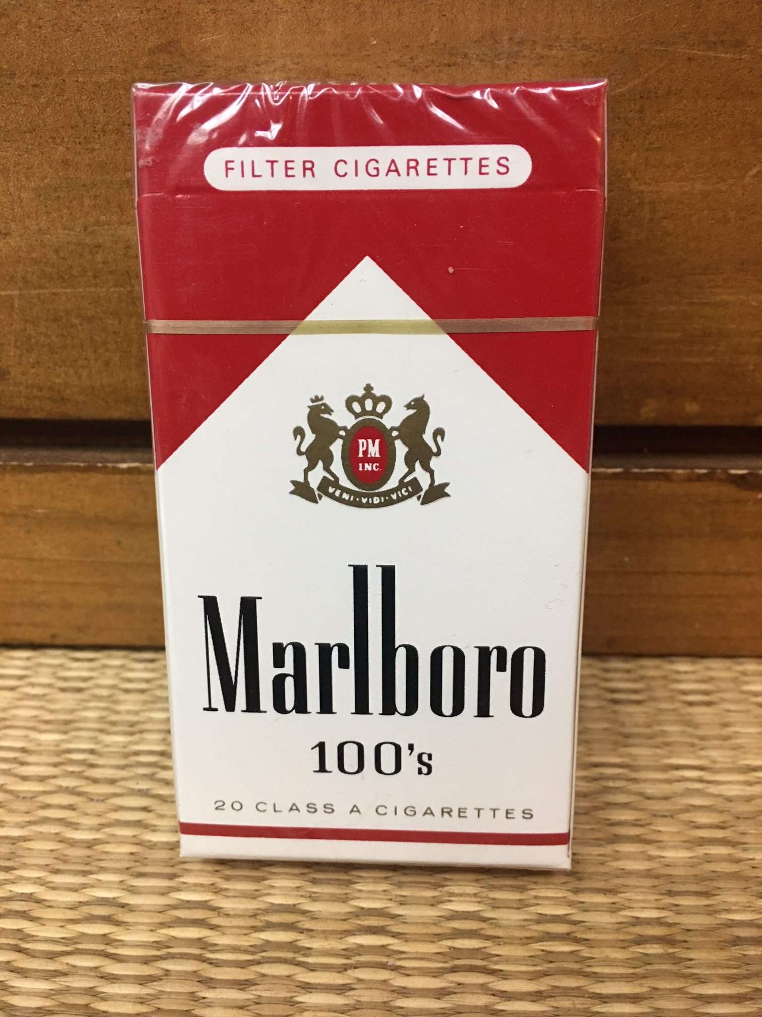 Marlboro 100’s Filter Cigarette Hard Pack by Philip Morris Inc. Danly's Vintage Cigarette