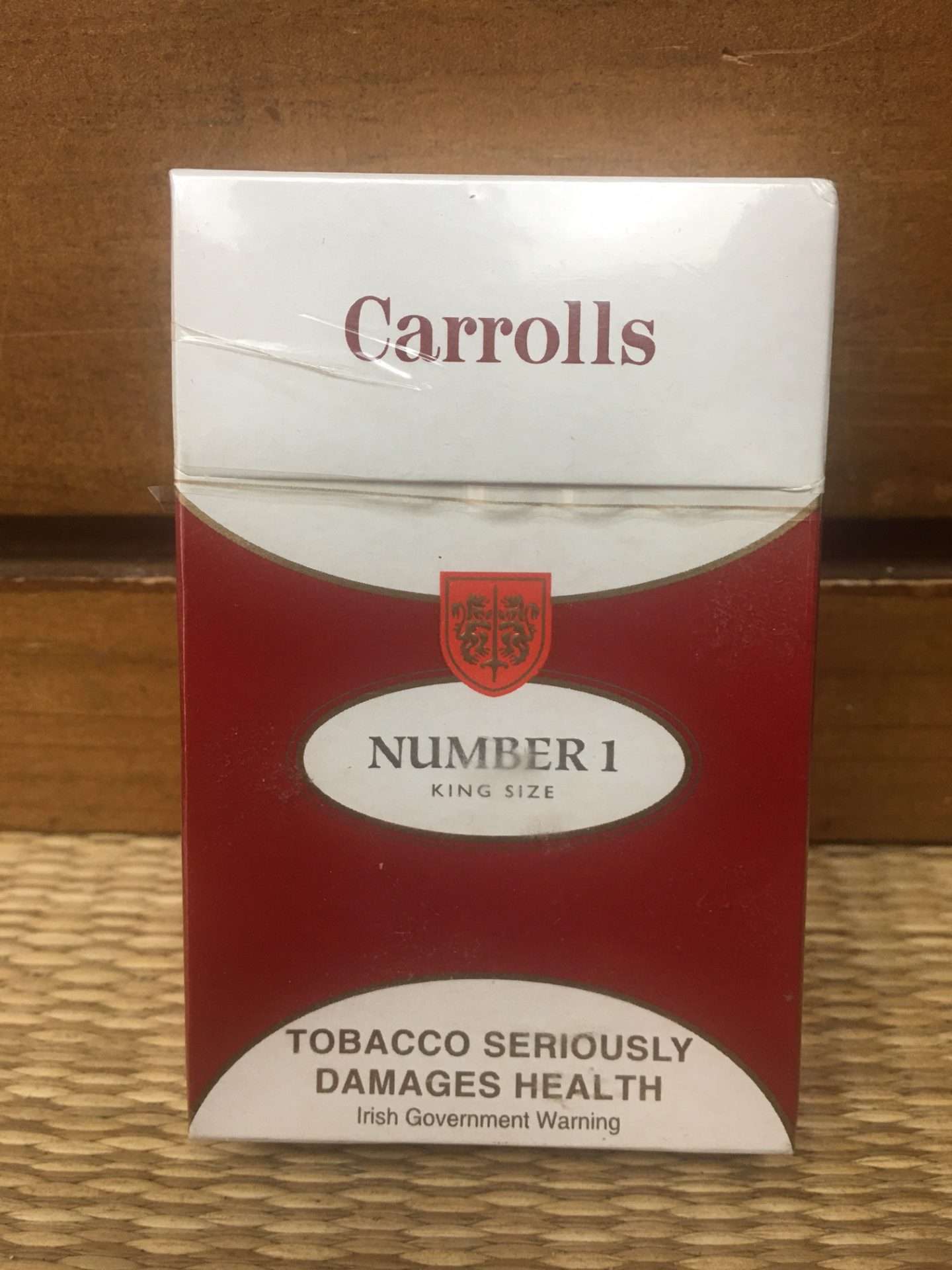 Carrolls Number 1 Cigarette Hard Pack! Made in Ireland! Danly's