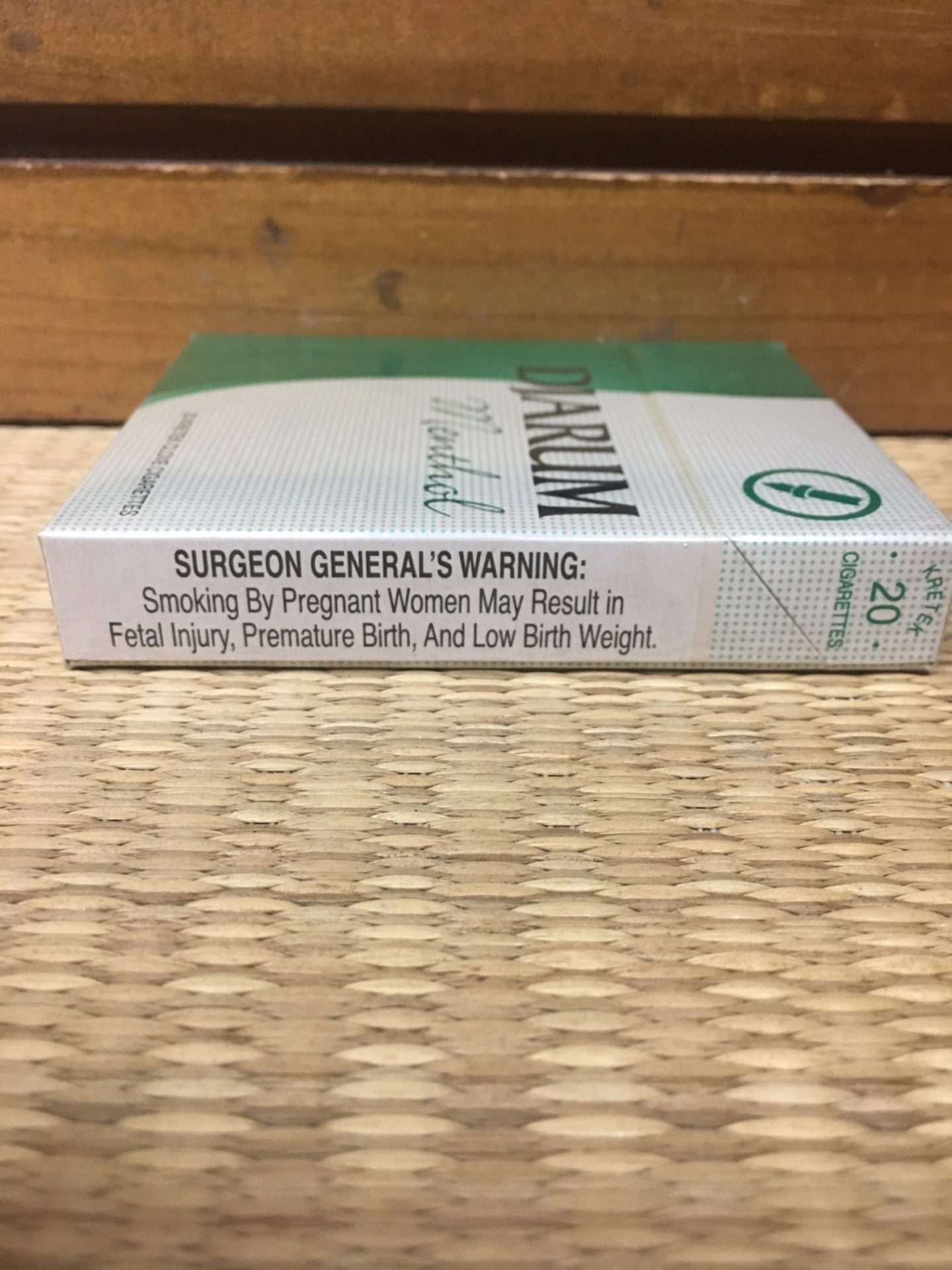 Djarum Menthol Kretek Clove Cigarettes Hard Box! Danly's Vintage