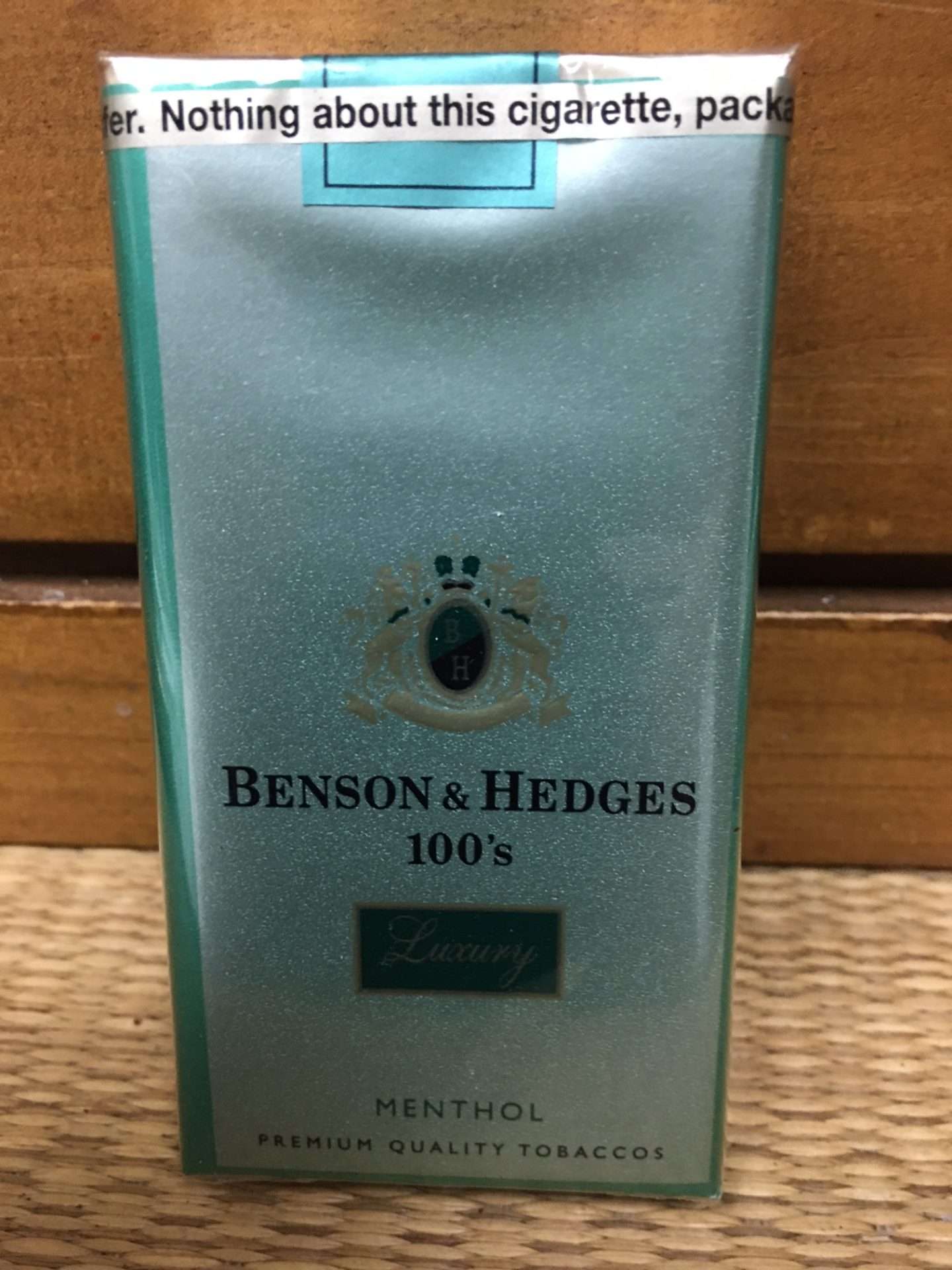 Benson & Hedges Menthol Luxury 100’s Cigarette Soft Pack by Philip