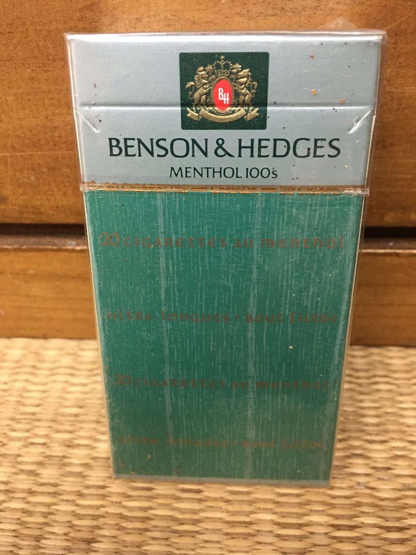 Benson & Hedges Menthol 100’s Cigarette Hard Pack! Danly's Vintage