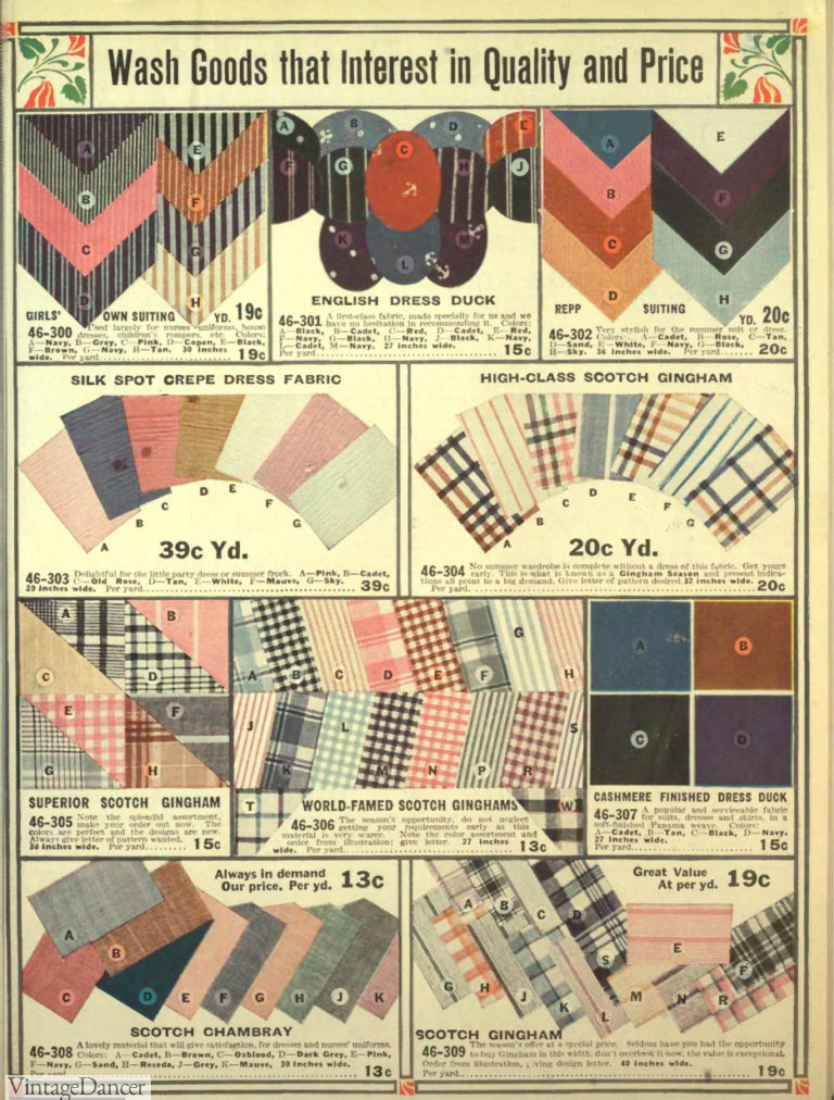 Edwardian Fabric & Fashion Colors 19001919, WWI, Titanic