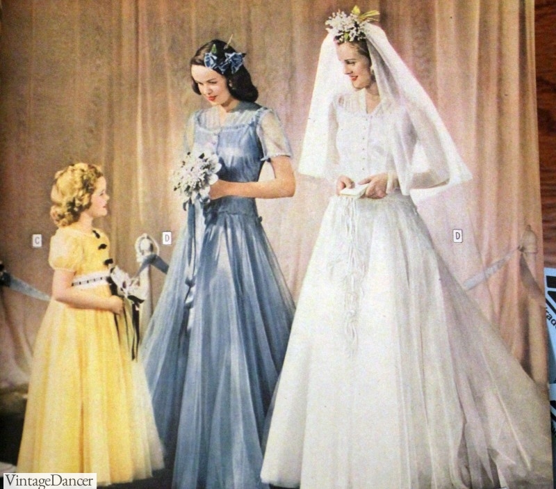 1940s Style Wedding Dresses, Shoes, Accessories